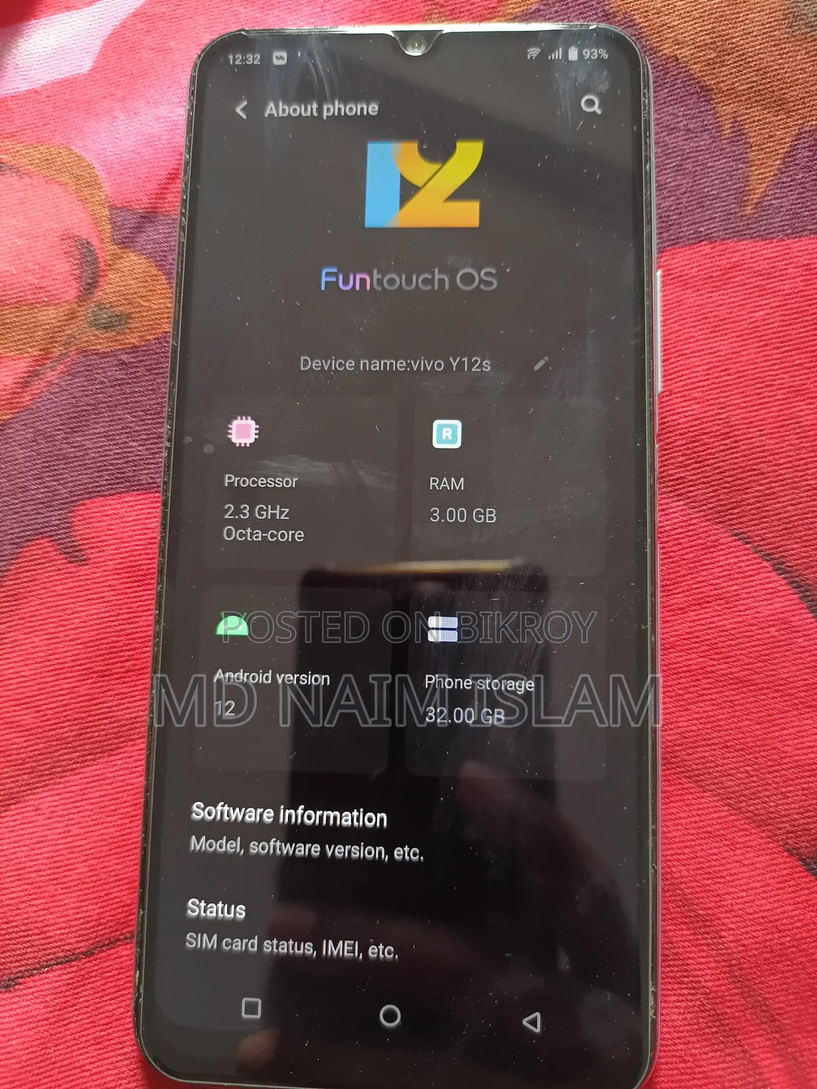 Vivo Y12s 32 GB Blue