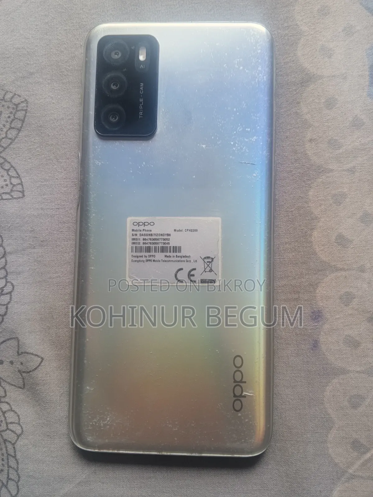 Oppo A16 64 GB Silver