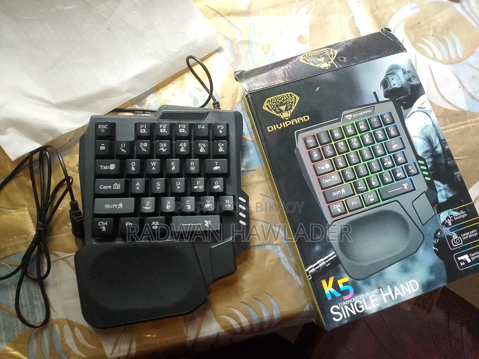GAMING RGB One Hand Keyboard One Hand Keyboard