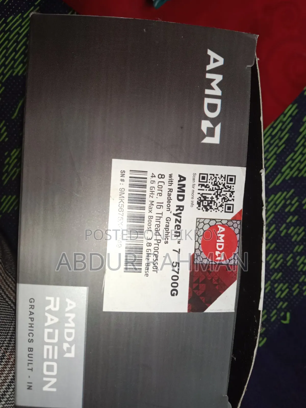 AMD Ryzen 7 5700G Processor | 1 Year 8 Months Warranty