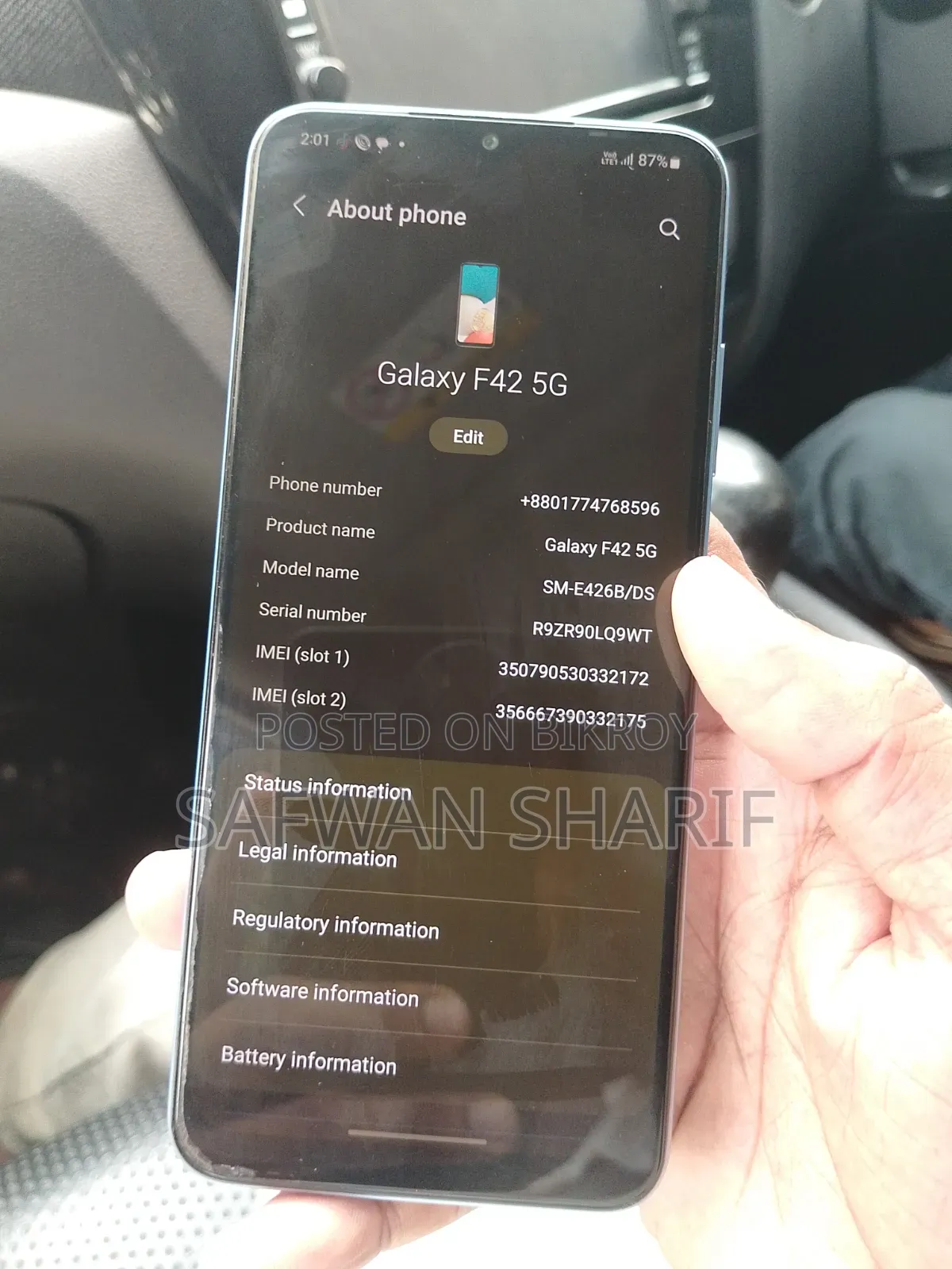 Samsung Galaxy F42 5G 128 GB Blue
