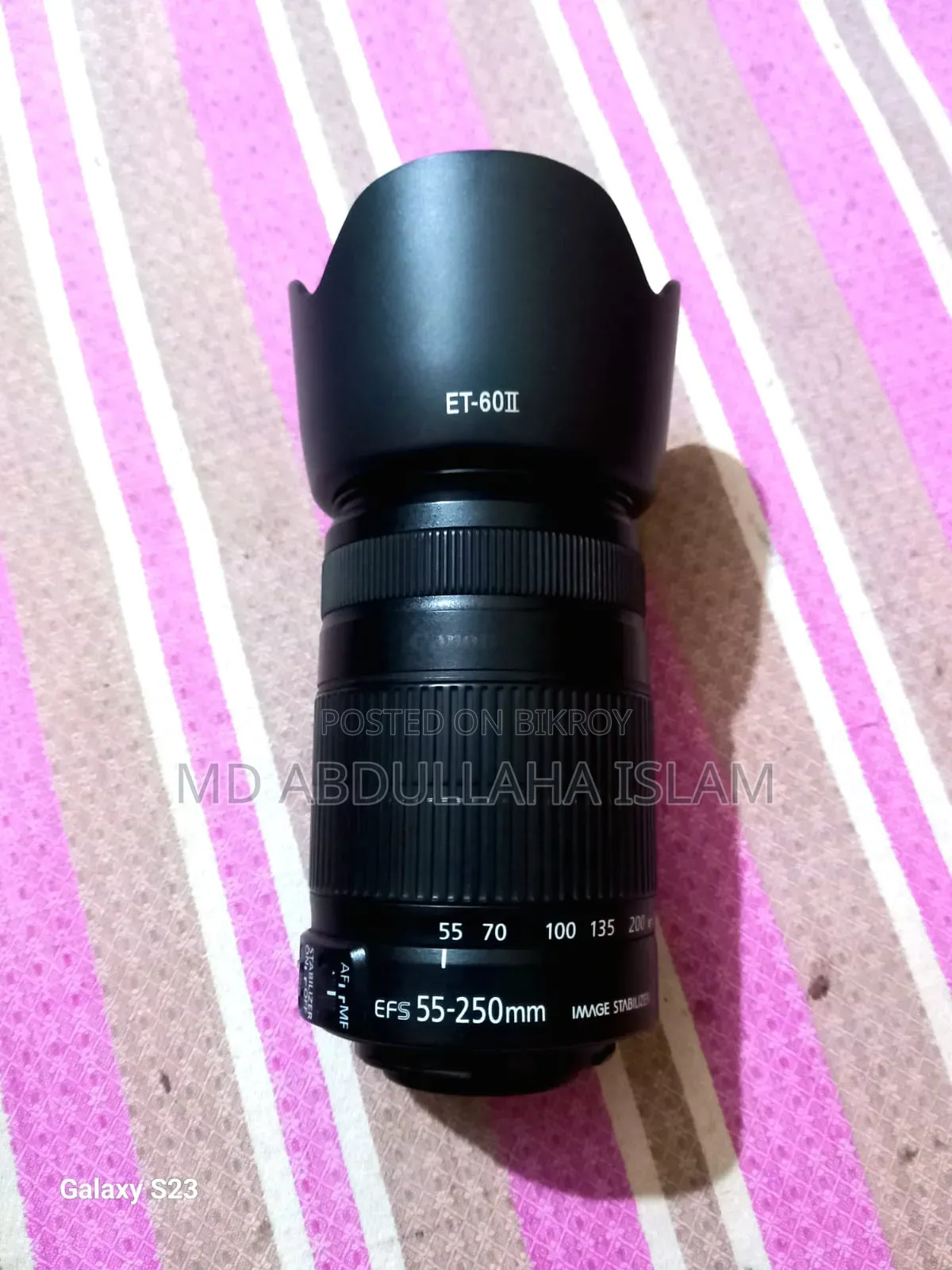Canon Eos 700D With 55-250mm Joom Lens