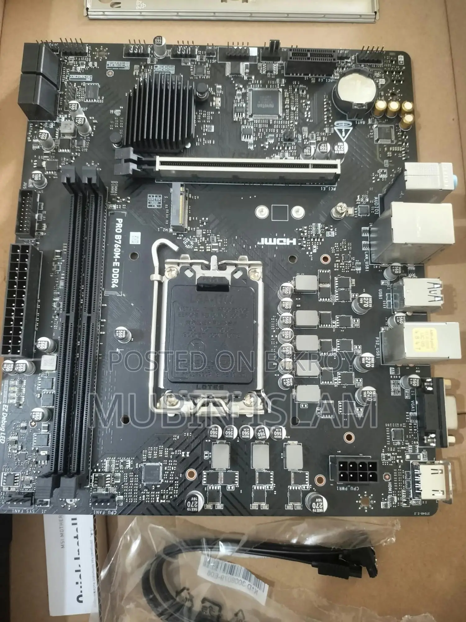 Msi Pro B760m-E Ddr4 B760 Motherboard | Lga1700 | 12th/13th/14th Gen