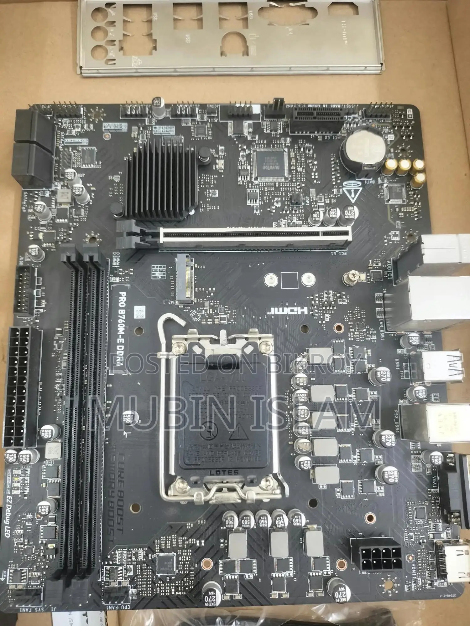 Msi Pro B760m-E Ddr4 B760 Motherboard | Lga1700 | 12th/13th/14th Gen