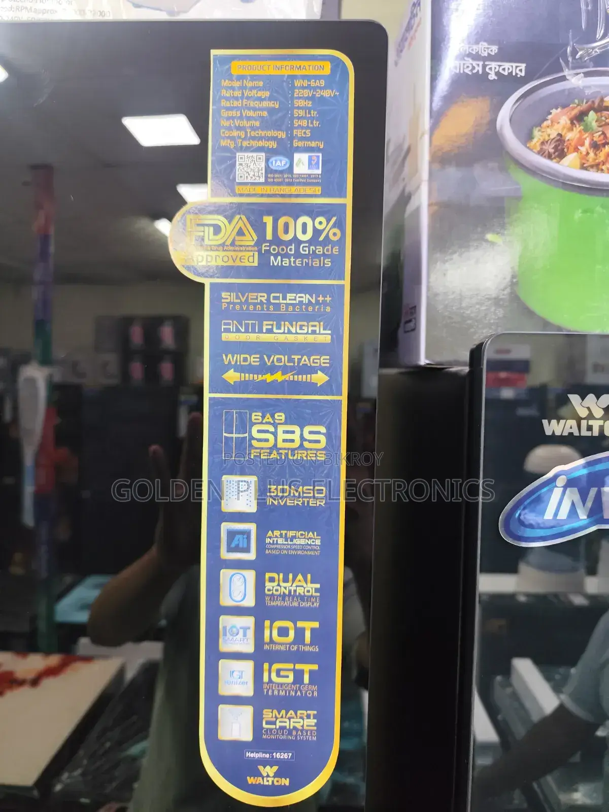 Walton Fridge Model WNI-6A9-GDNE (619 Liters) with Huge Discount, EMI Available