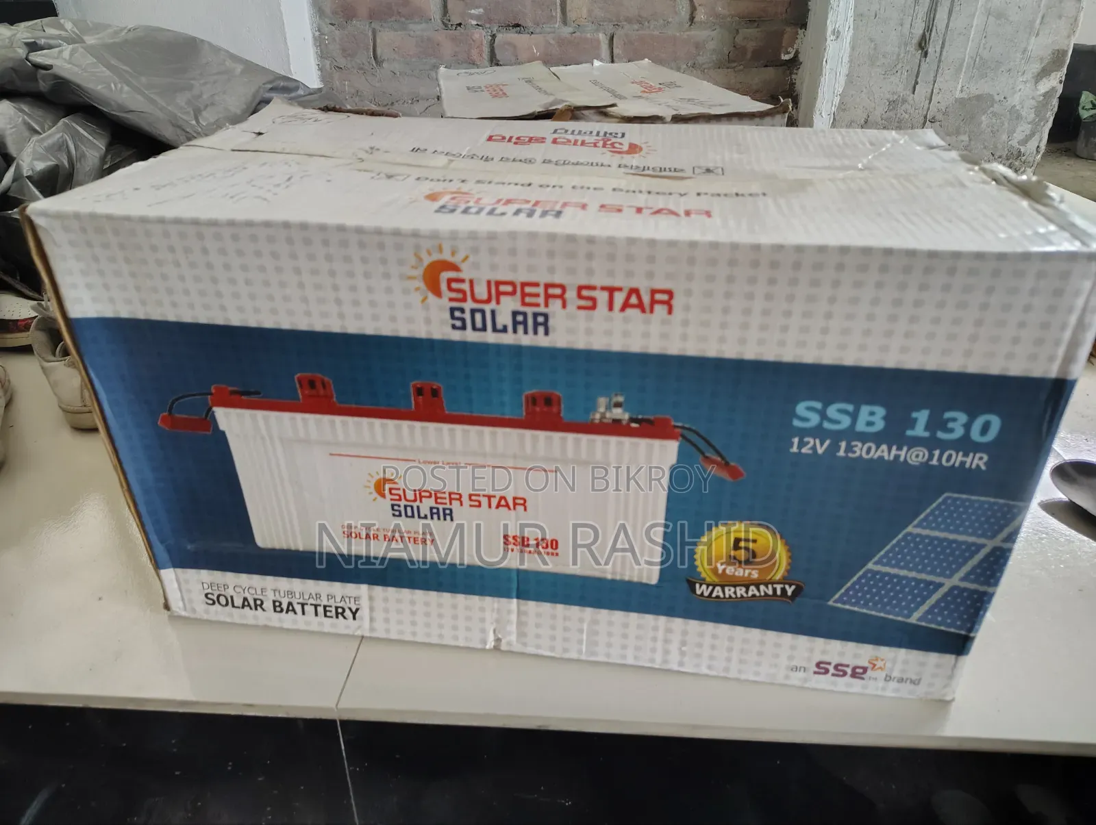 Super Star Solar Battery SSB 130 (12V 130Ah) Brand New