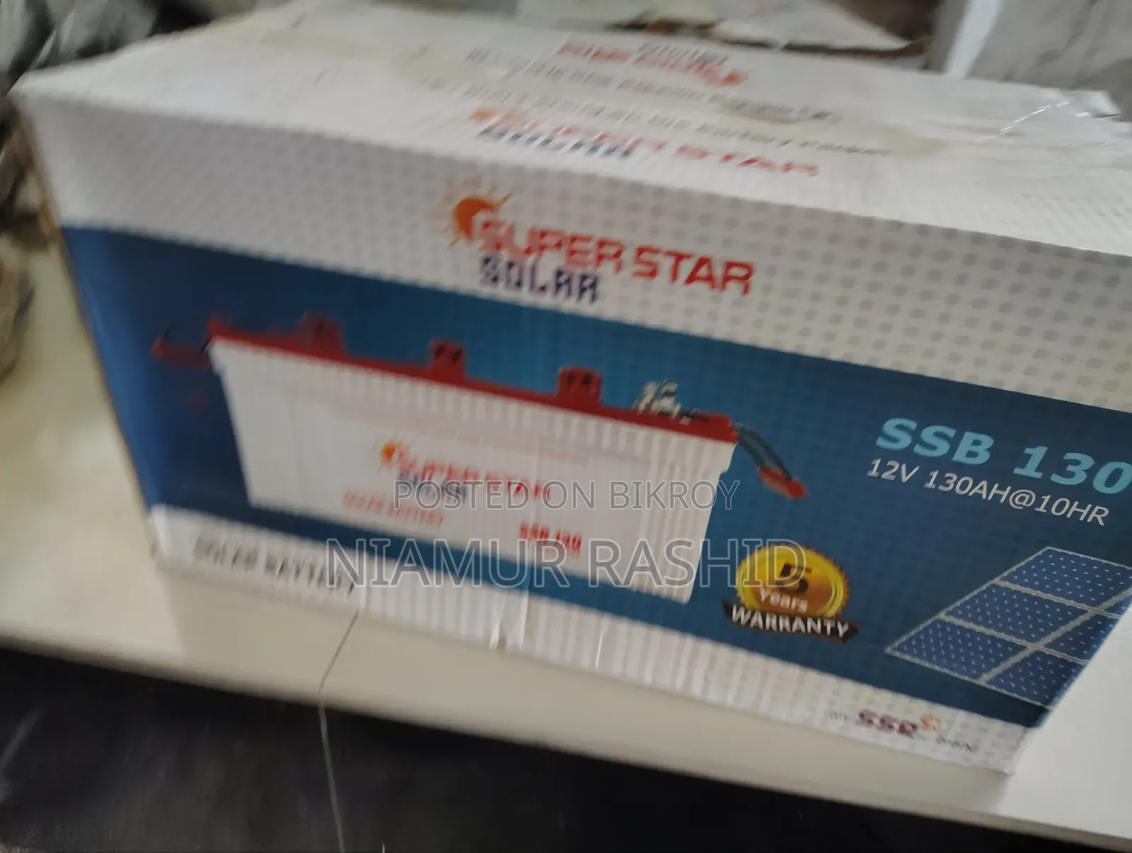 Super Star Solar Battery SSB 130 (12V 130Ah) Brand New