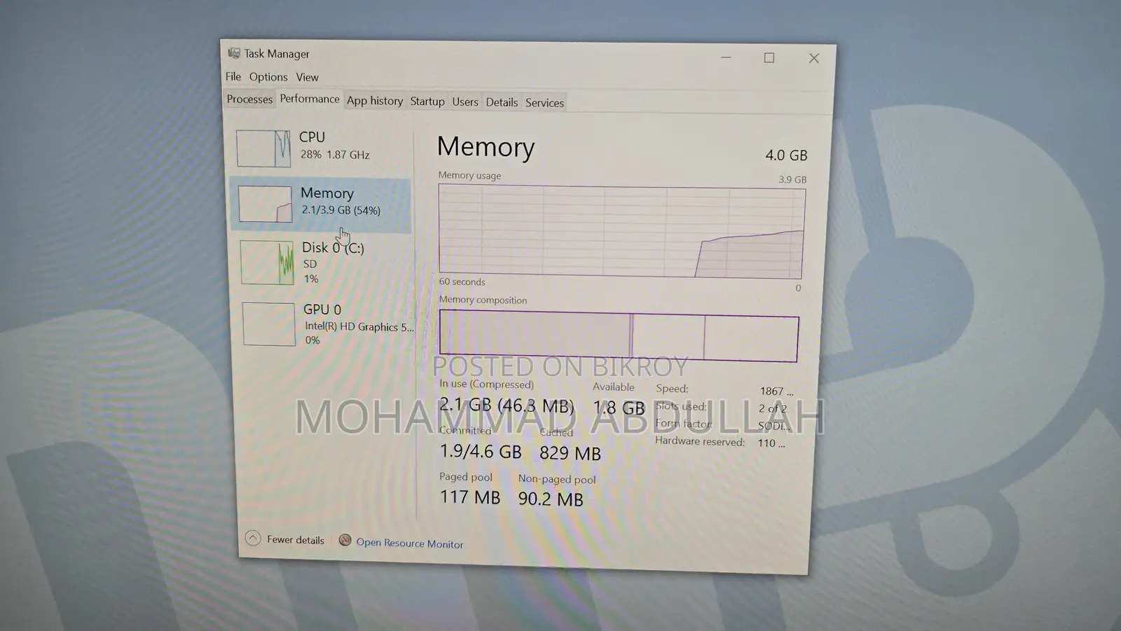 Desktop Computer 4GB Intel Core M3 eMMC 60GB