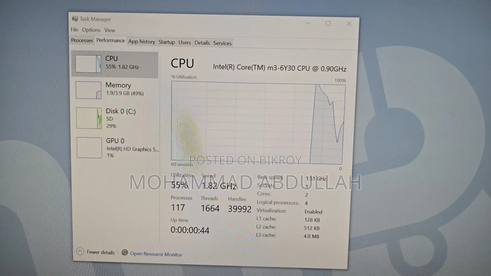 Desktop Computer 4GB Intel Core M3 eMMC 60GB