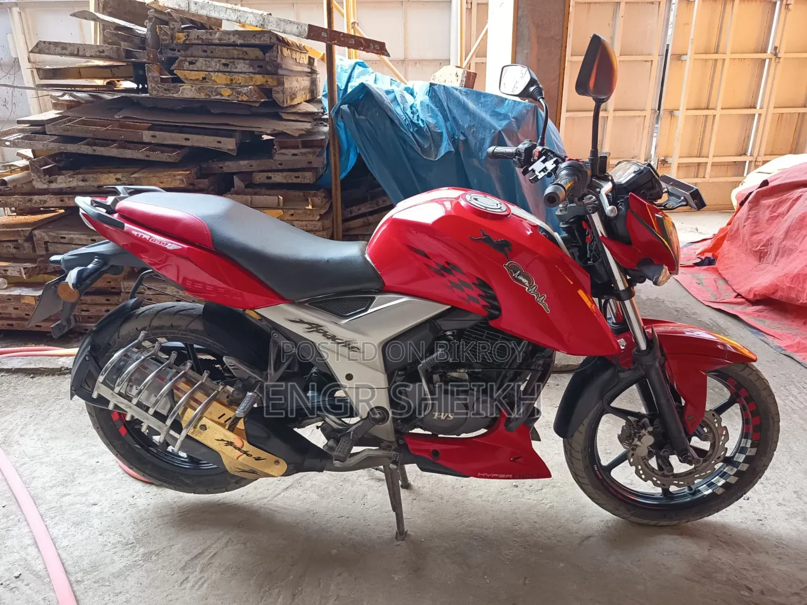 TVS Apache RTR 160 4V 2019 Red