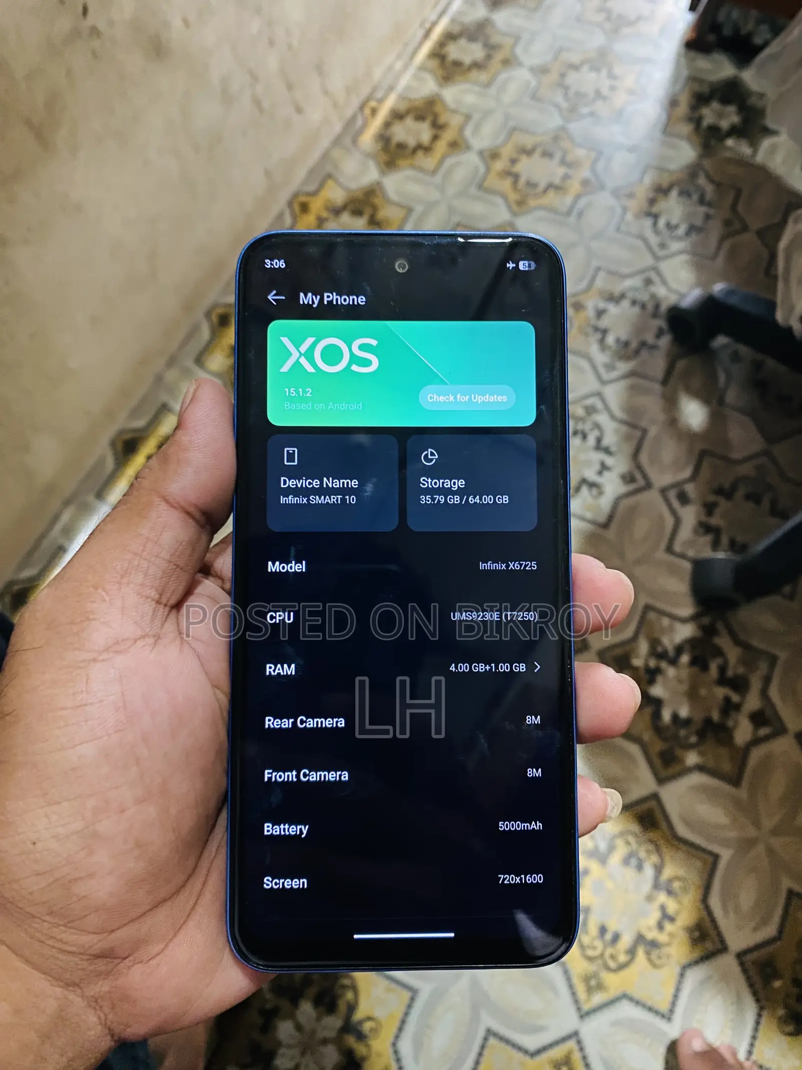 Infinix Smart 10 64 GB Blue