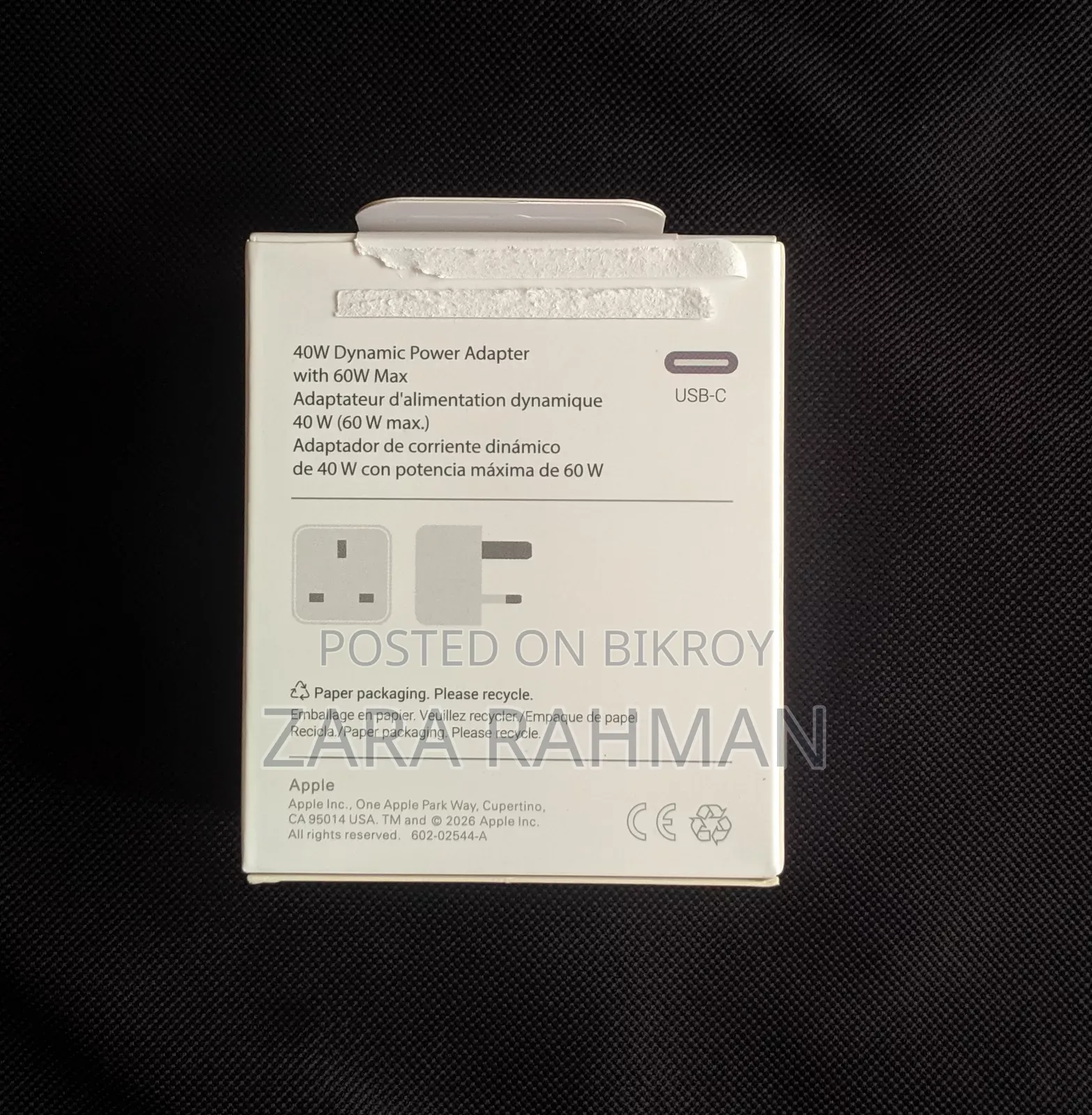 Original Apple iPhone 40w Dynamic Adapter With 60w Max