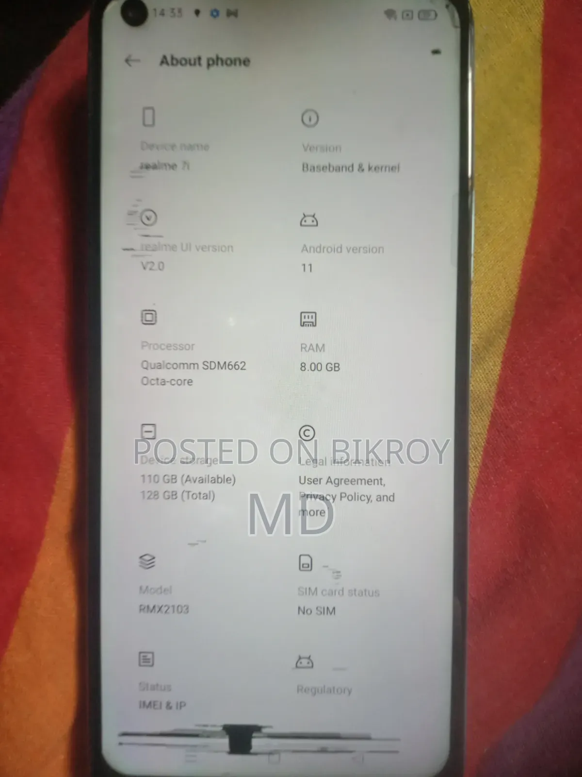 Realme 7i 128 GB Blue