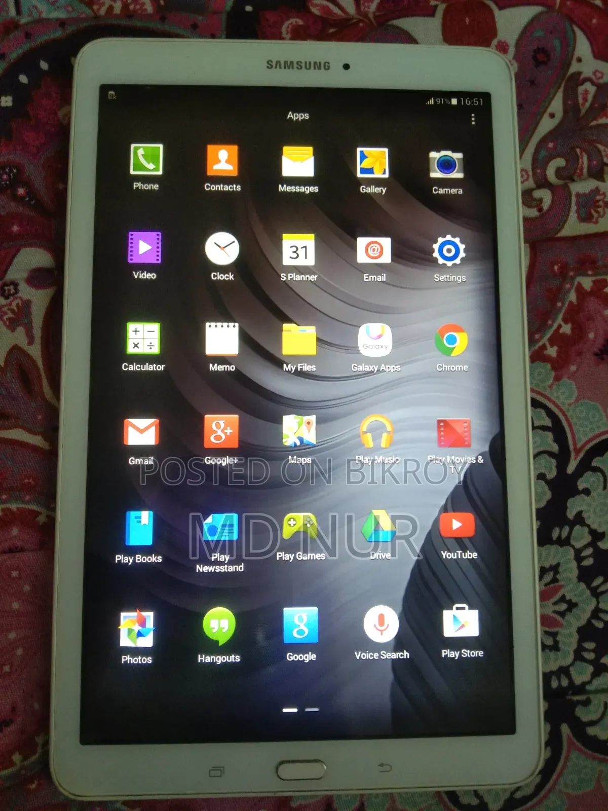 স্যামসাং গ্যালাক্সি ট্যাব ই ৯.৬ ৩২ জিবি সাদা