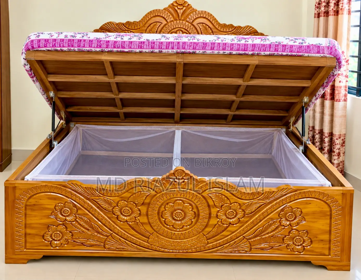 Teak Wood Bed 6/7 Feet