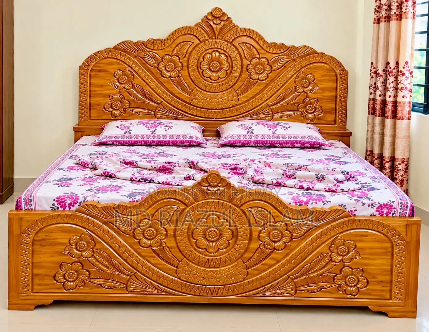 Teak Wood Bed 6/7 Feet