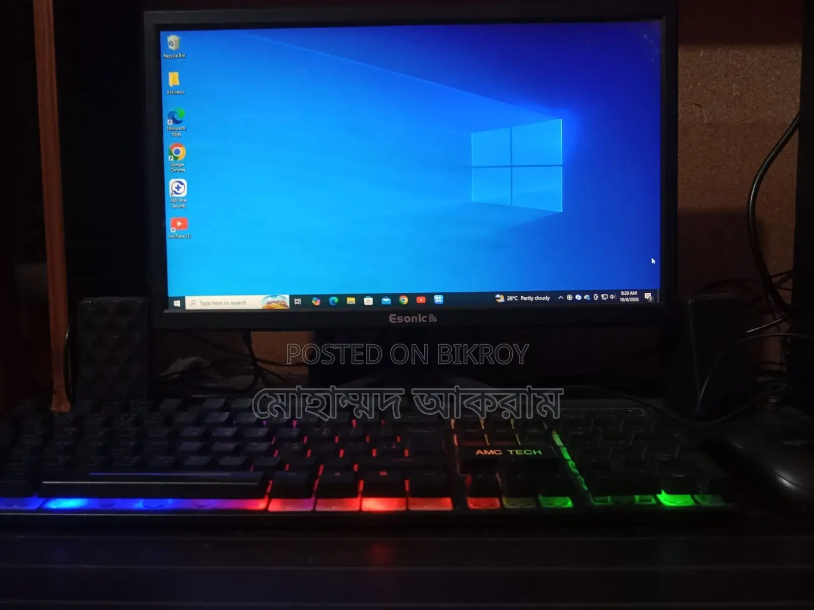 Desktop Computer 8GB Intel Core i3 SSD 128GB