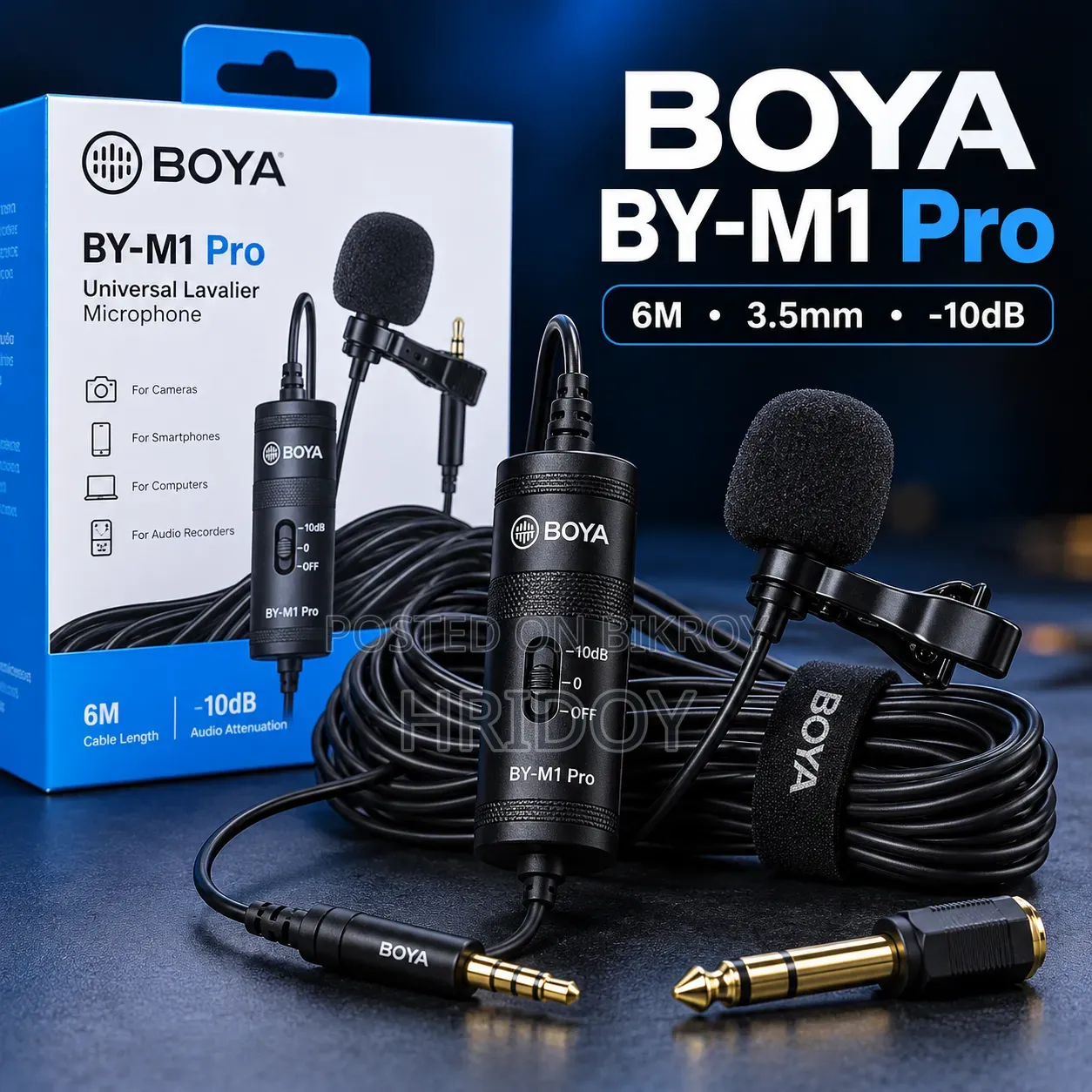 BOYA BY-M1 Pro Professional Lavalier Microphone