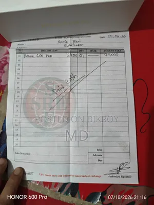 হনার ৬০০ প্রো ২৫৬ জিবি কমলা