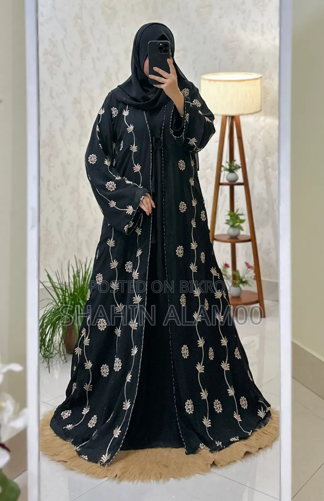 Jori Floral Burqa — Premium Collection