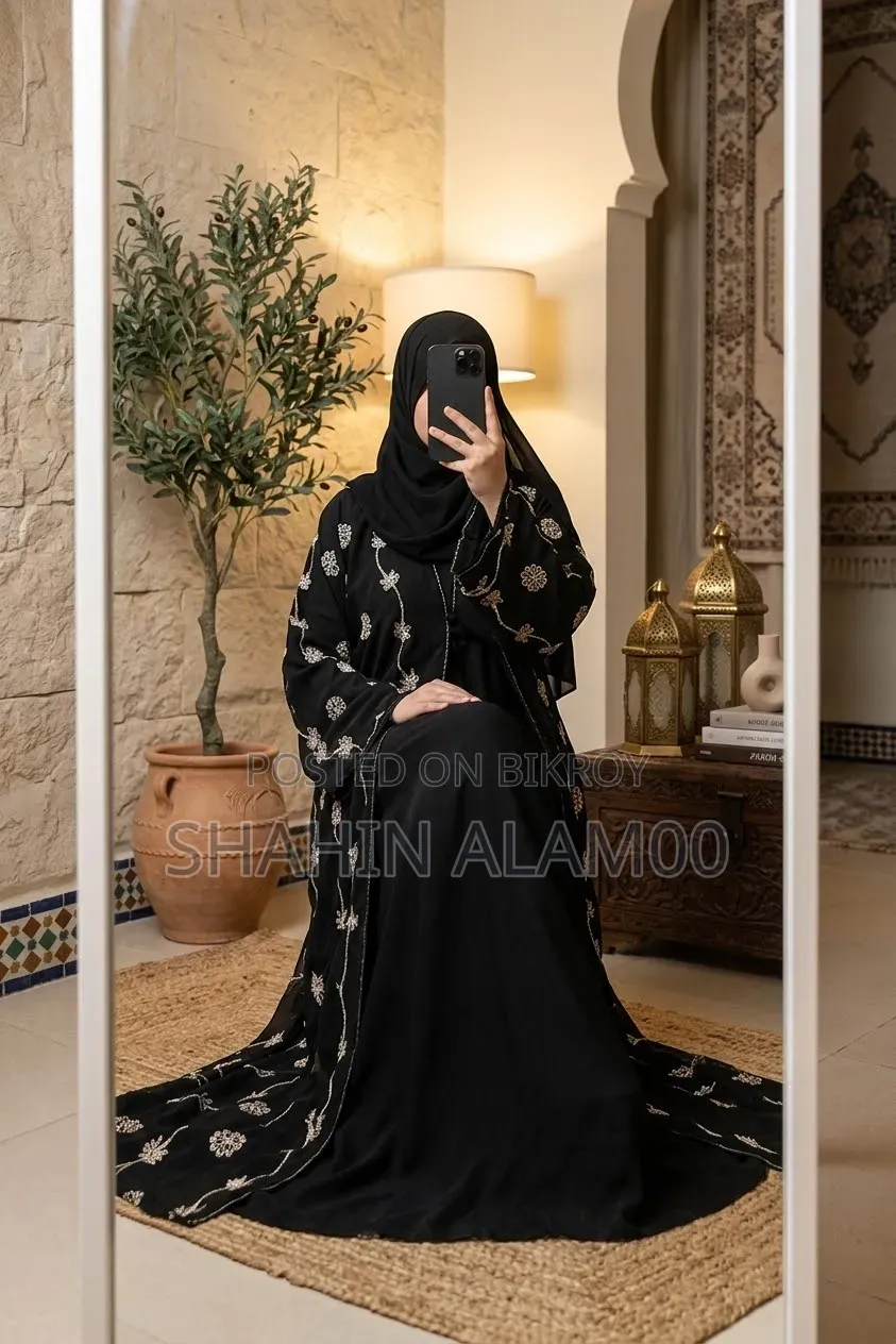 Jori Floral Burqa — Premium Collection