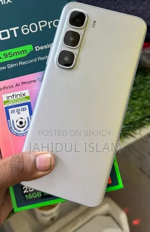 নতুন ইনফিনিক্স হট ৬০ প্রো+ ২৫৬ জিবি সাদা