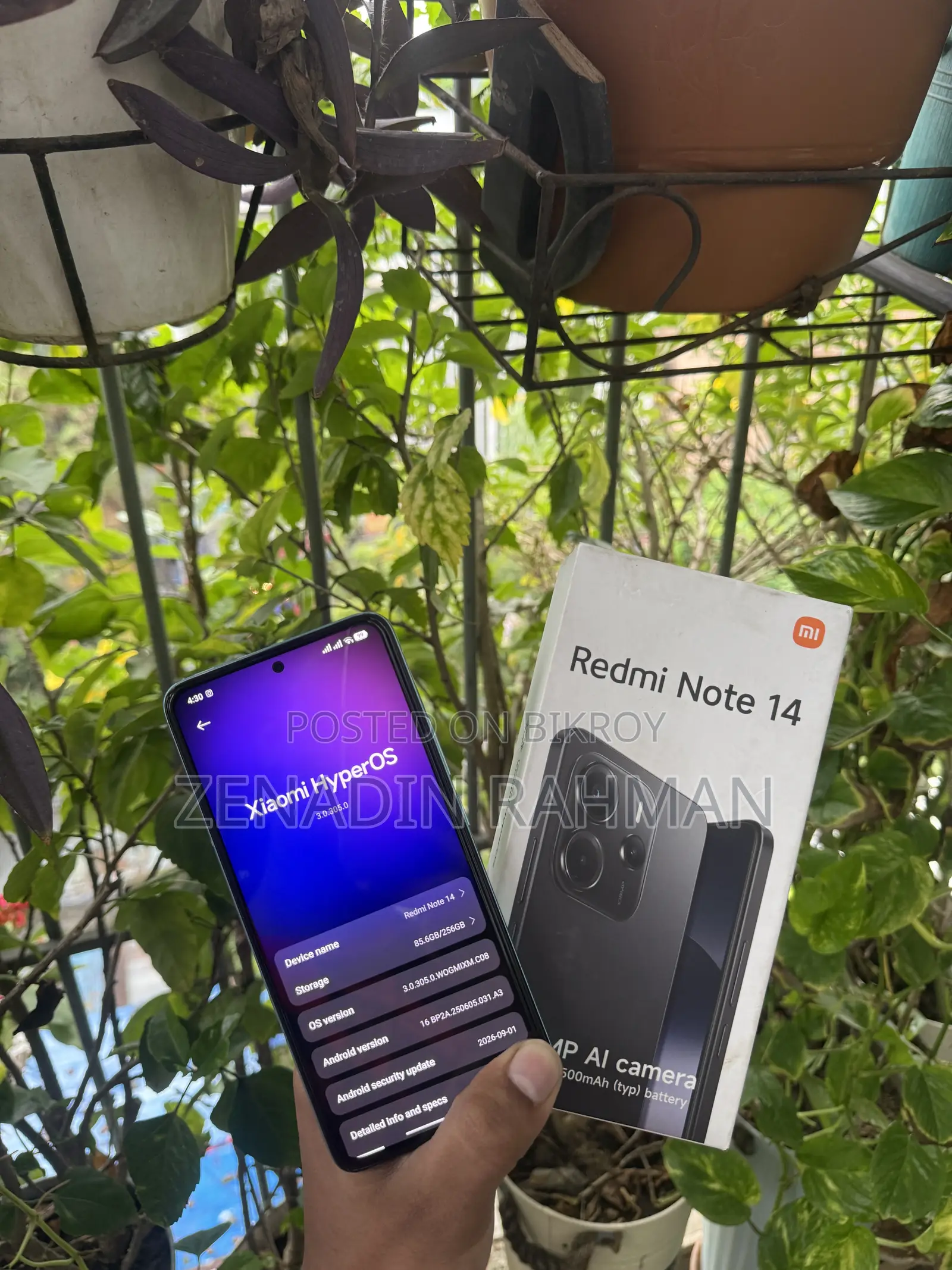 Xiaomi Redmi Note 14 4G 256 GB Blue
