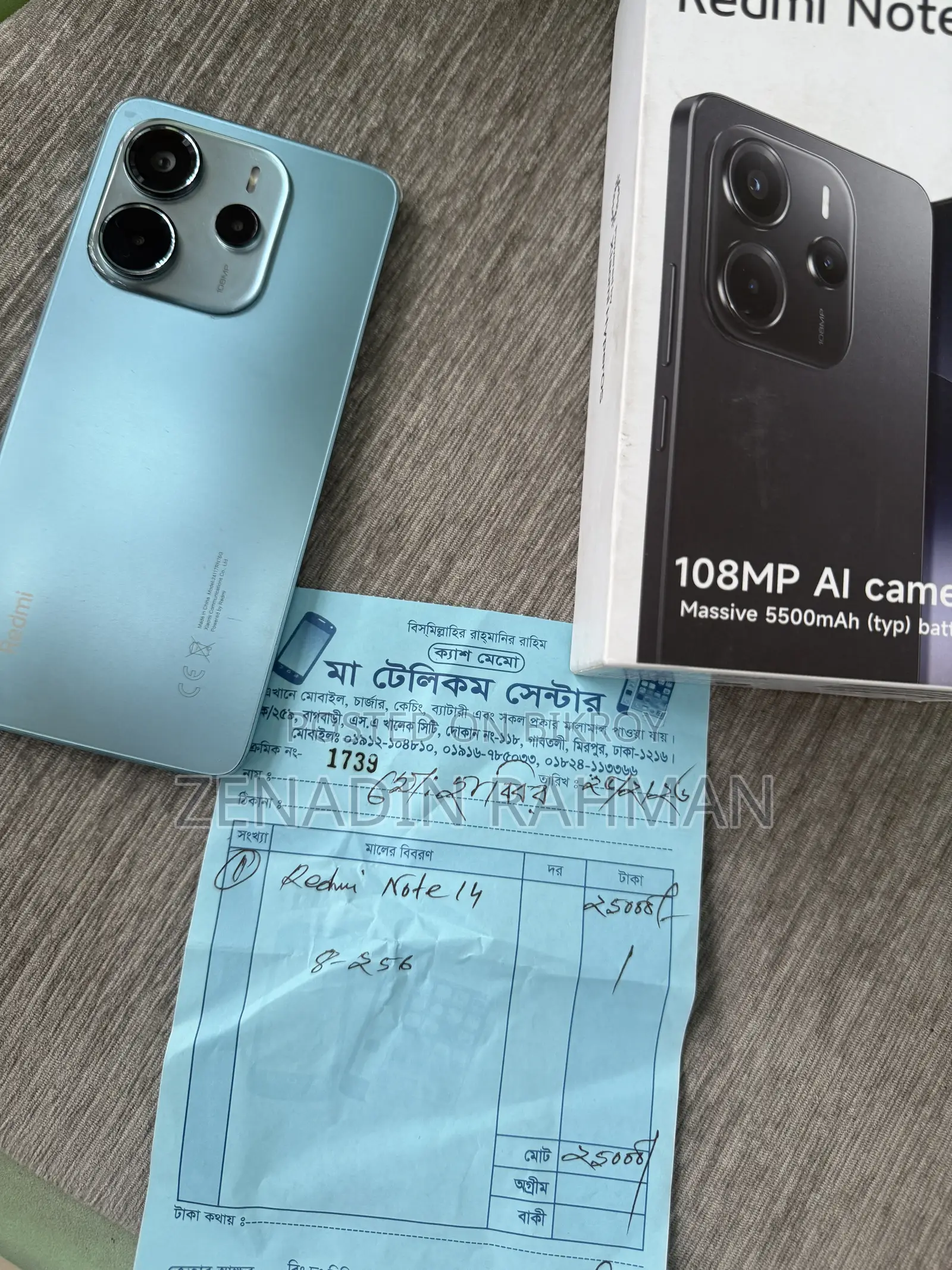 Xiaomi Redmi Note 14 4G 256 GB Blue