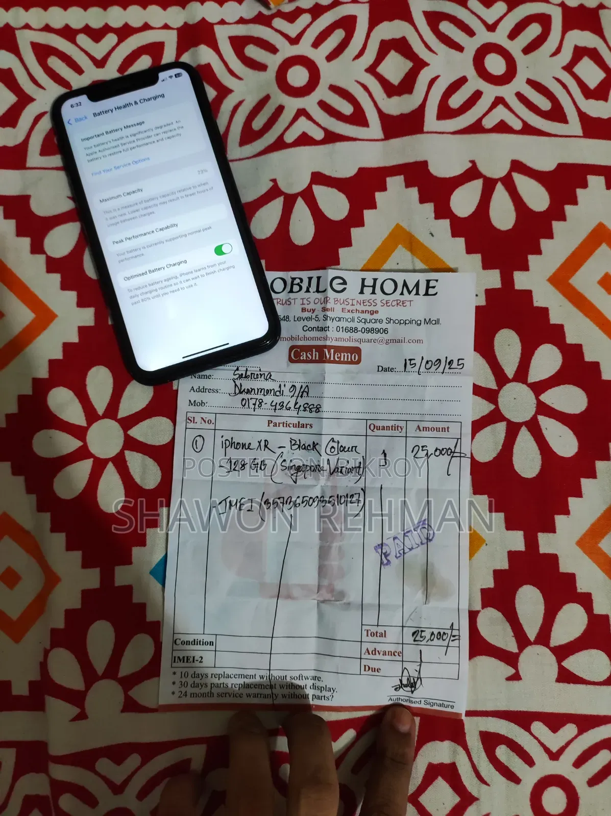 Apple iPhone XR 128 GB Black