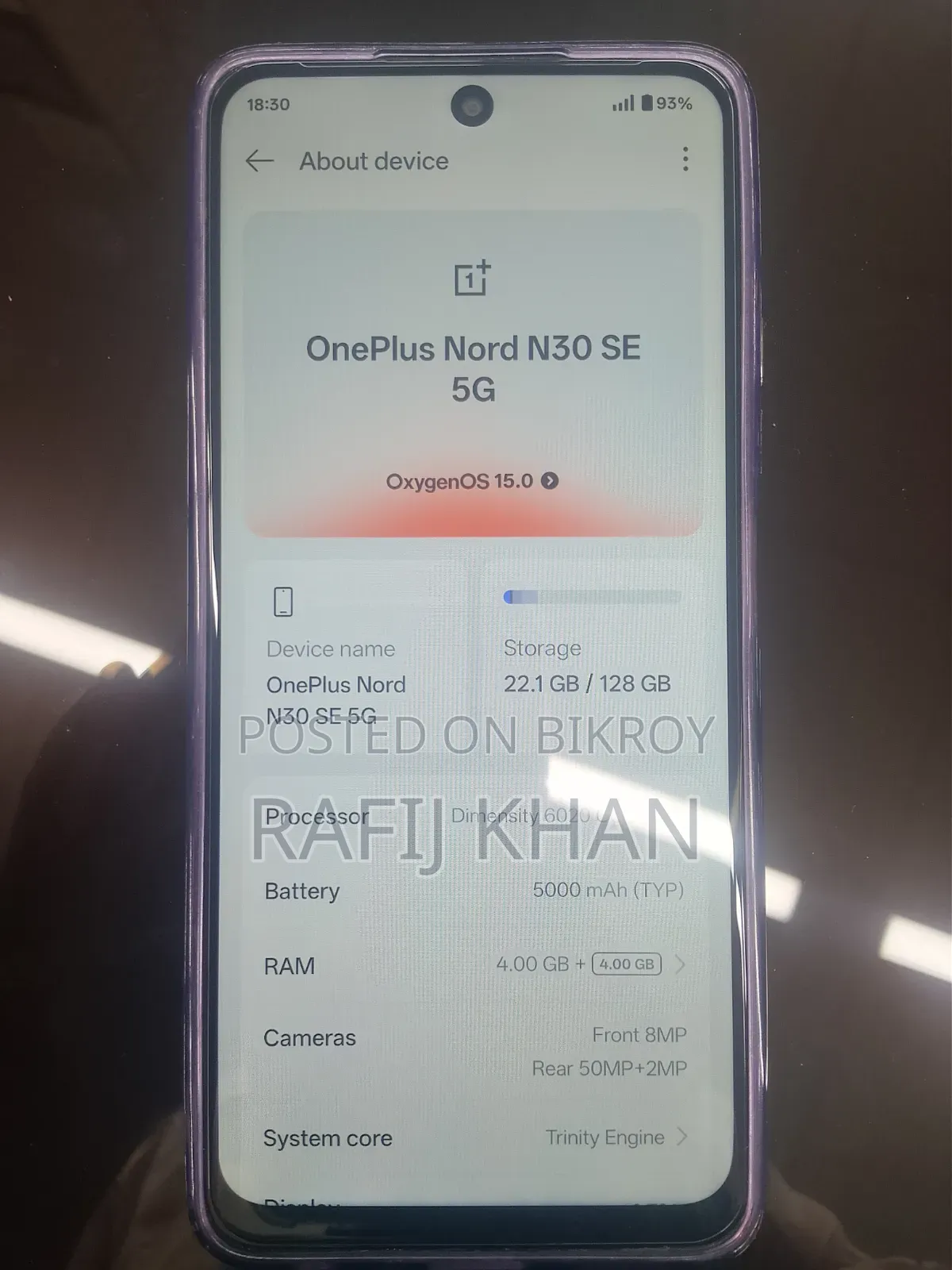 OnePlus Nord CE 5G 128 GB Gray