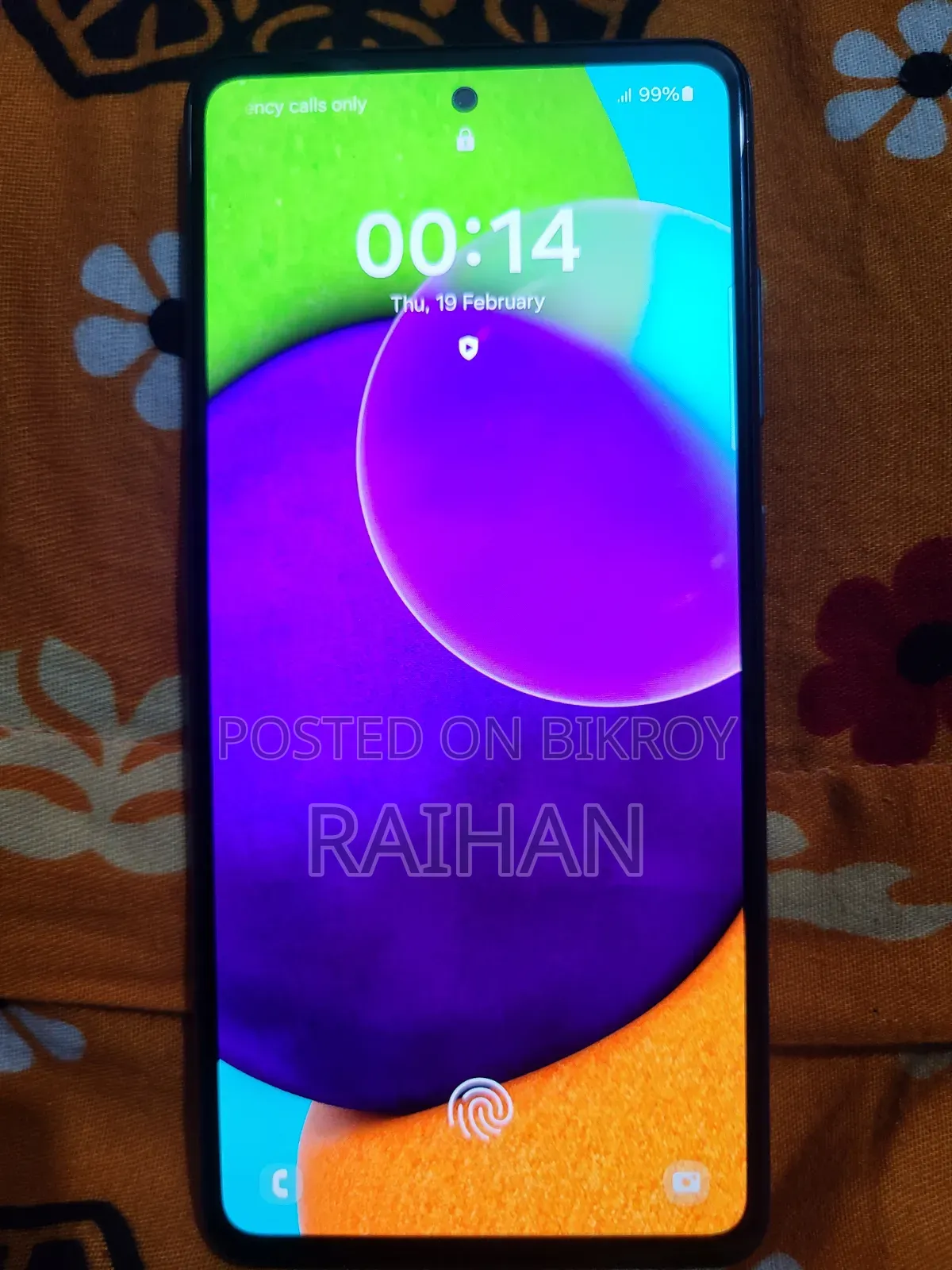 স্যামসাং গ্যালাক্সি এ৫২ ১২৮ জিবি সবুজ