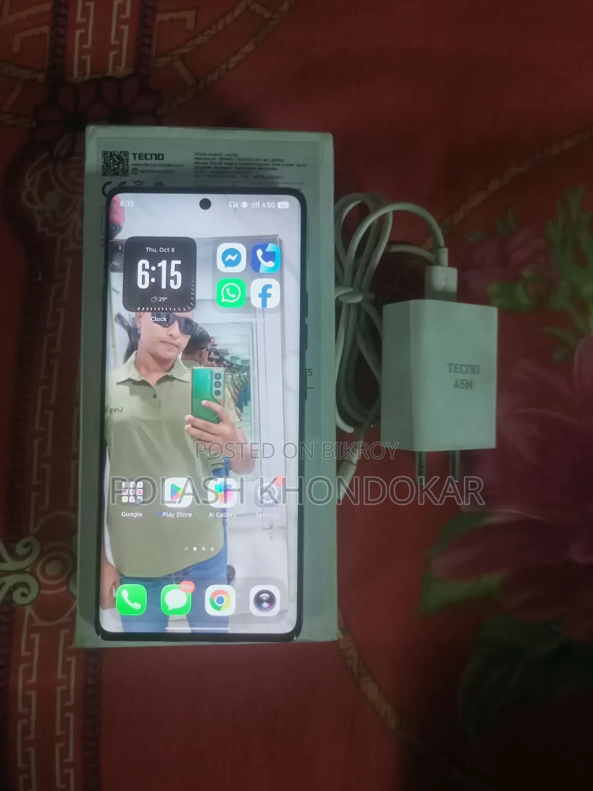 Tecno Camon 40 Pro 4G 256 GB Blue