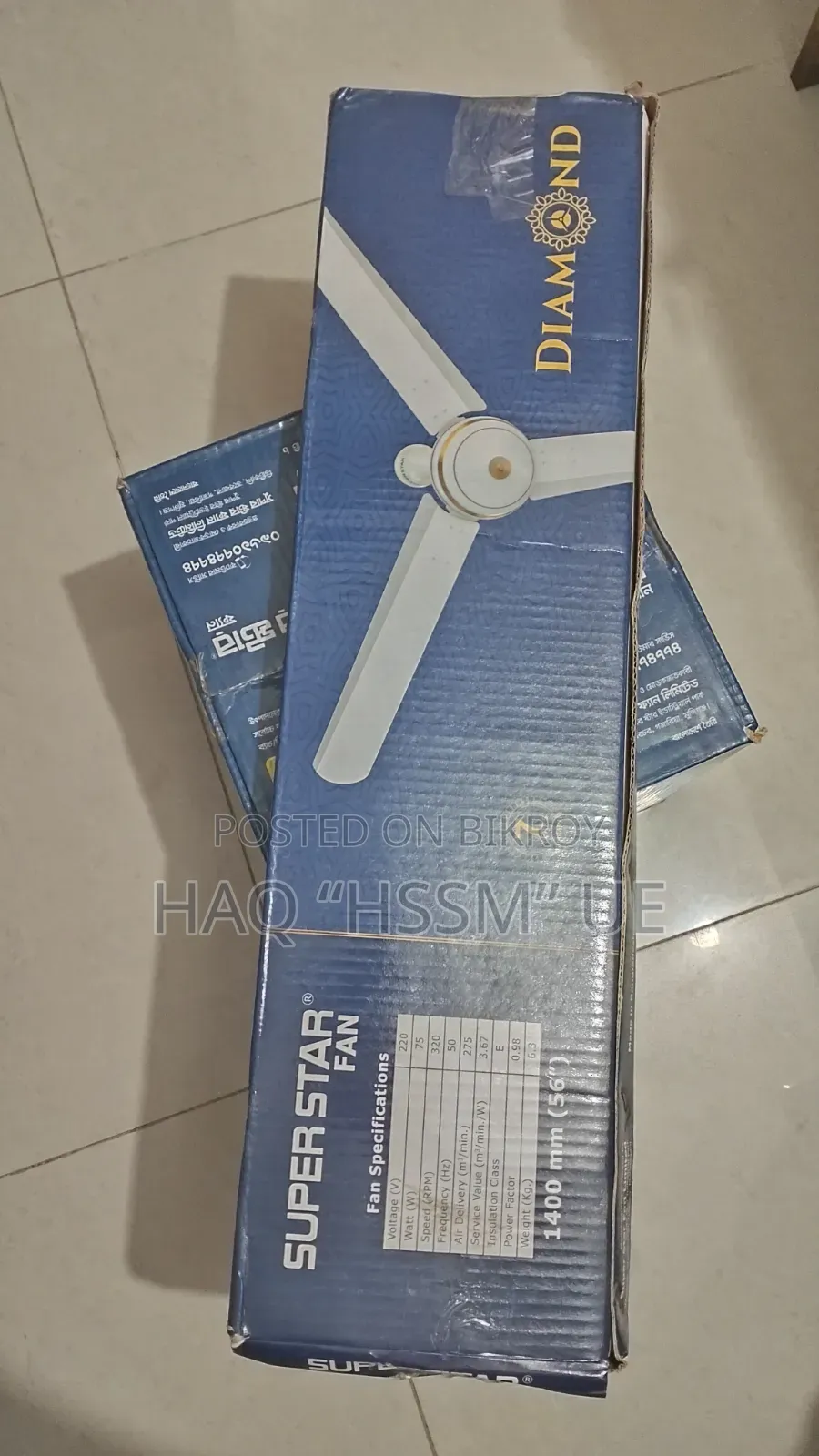 Super Star Ceiling Fan Diamond (56-Inch)