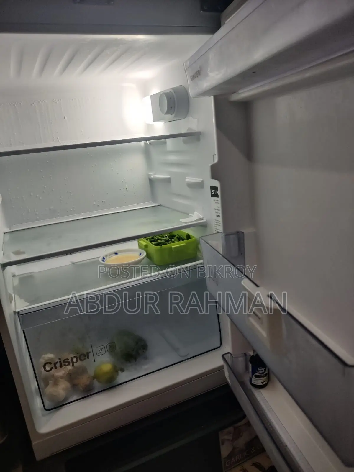 সিঙ্গার ফ্রিজ ১৮০ লিটার ব্লু গ্লাস