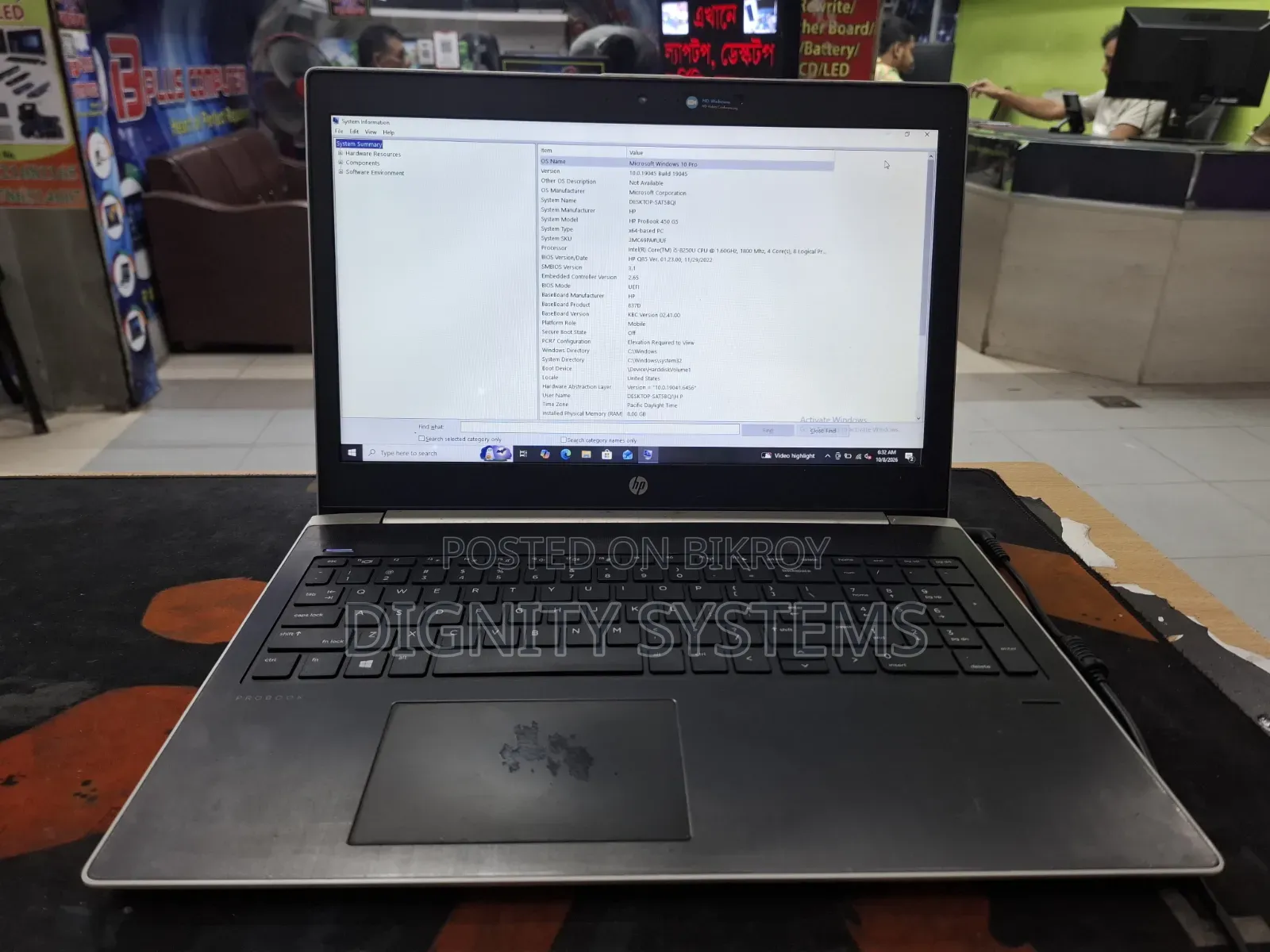Laptop HP ProBook 450 G5 8GB Intel Core i5 SSD 256GB