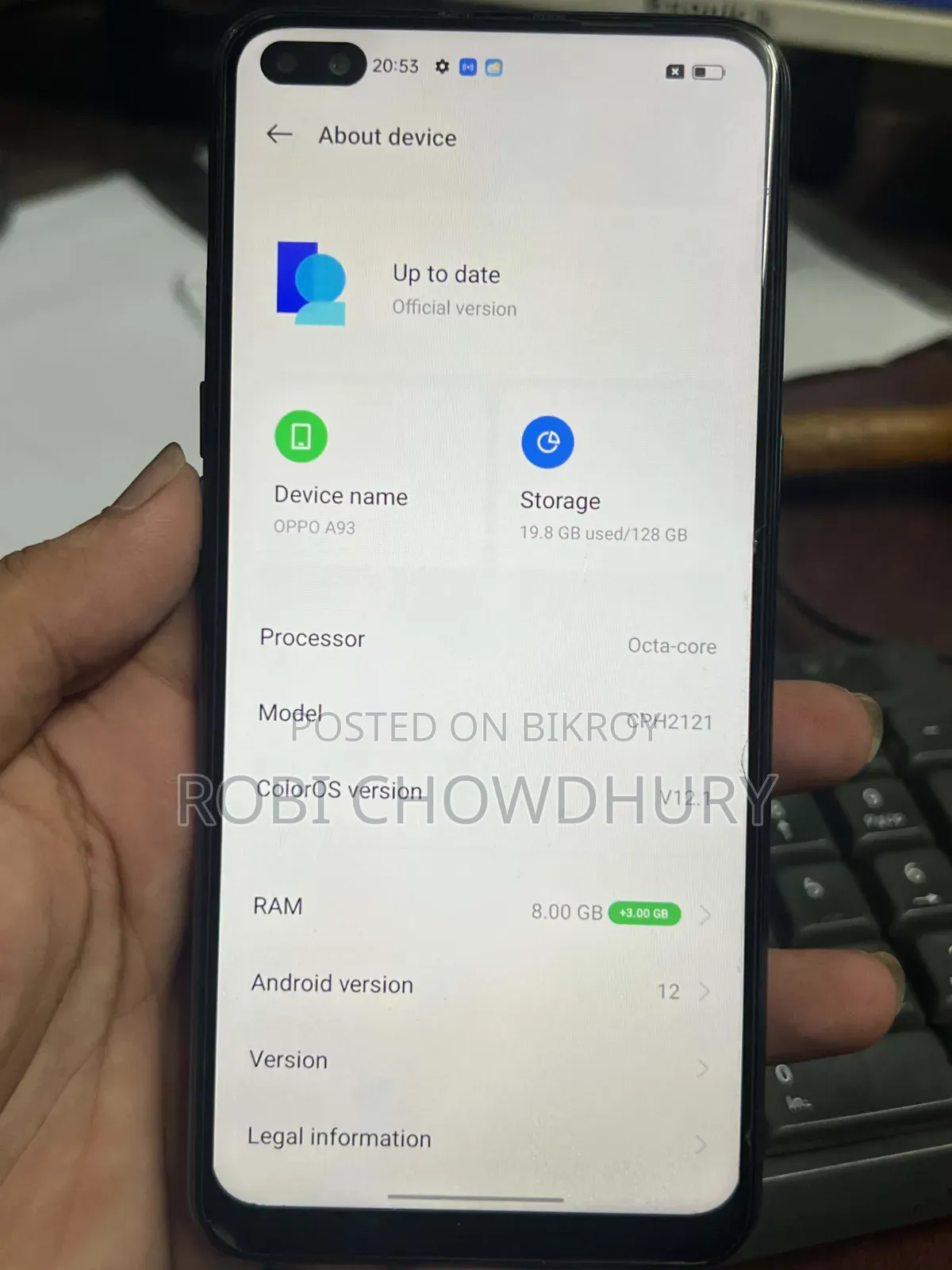 Oppo A93 128 GB Blue