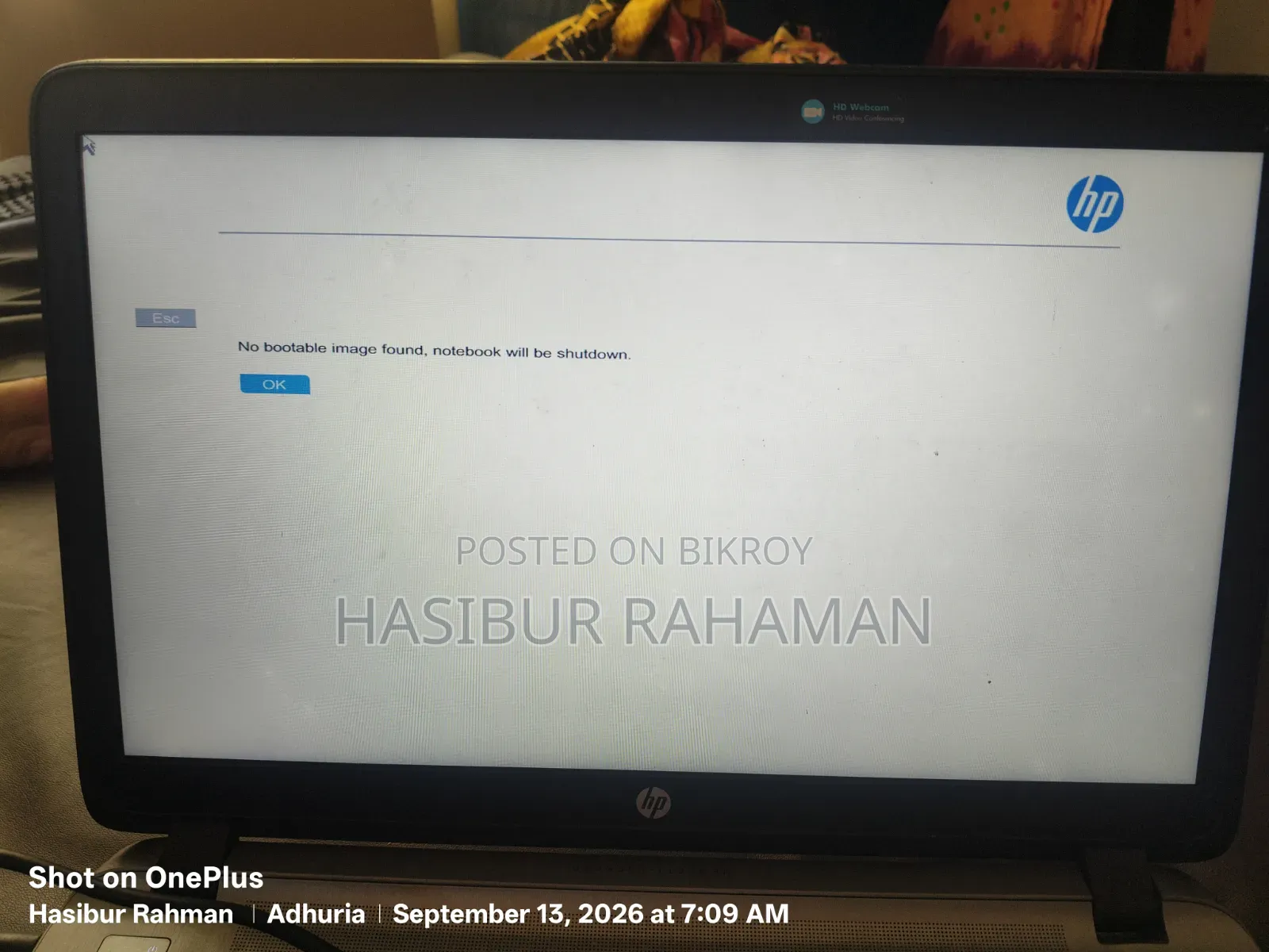 ল্যাপটপ এইচপি প্রোবুক ৪৫০ জি২ ৪জিবি ইন্টেল কোর আই৫ এইচডিডি ১টিবি