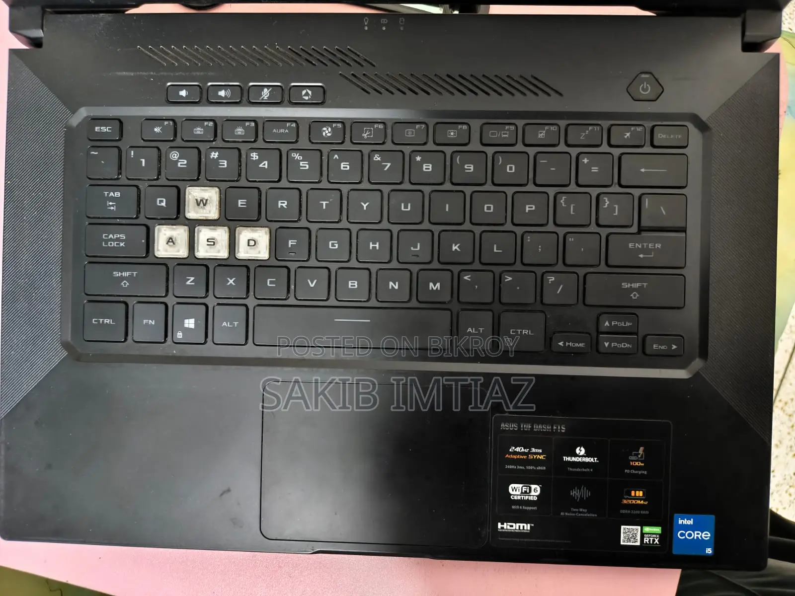 Laptop Asus TUF Gaming A15 8GB Intel Core i5 SSD 512GB