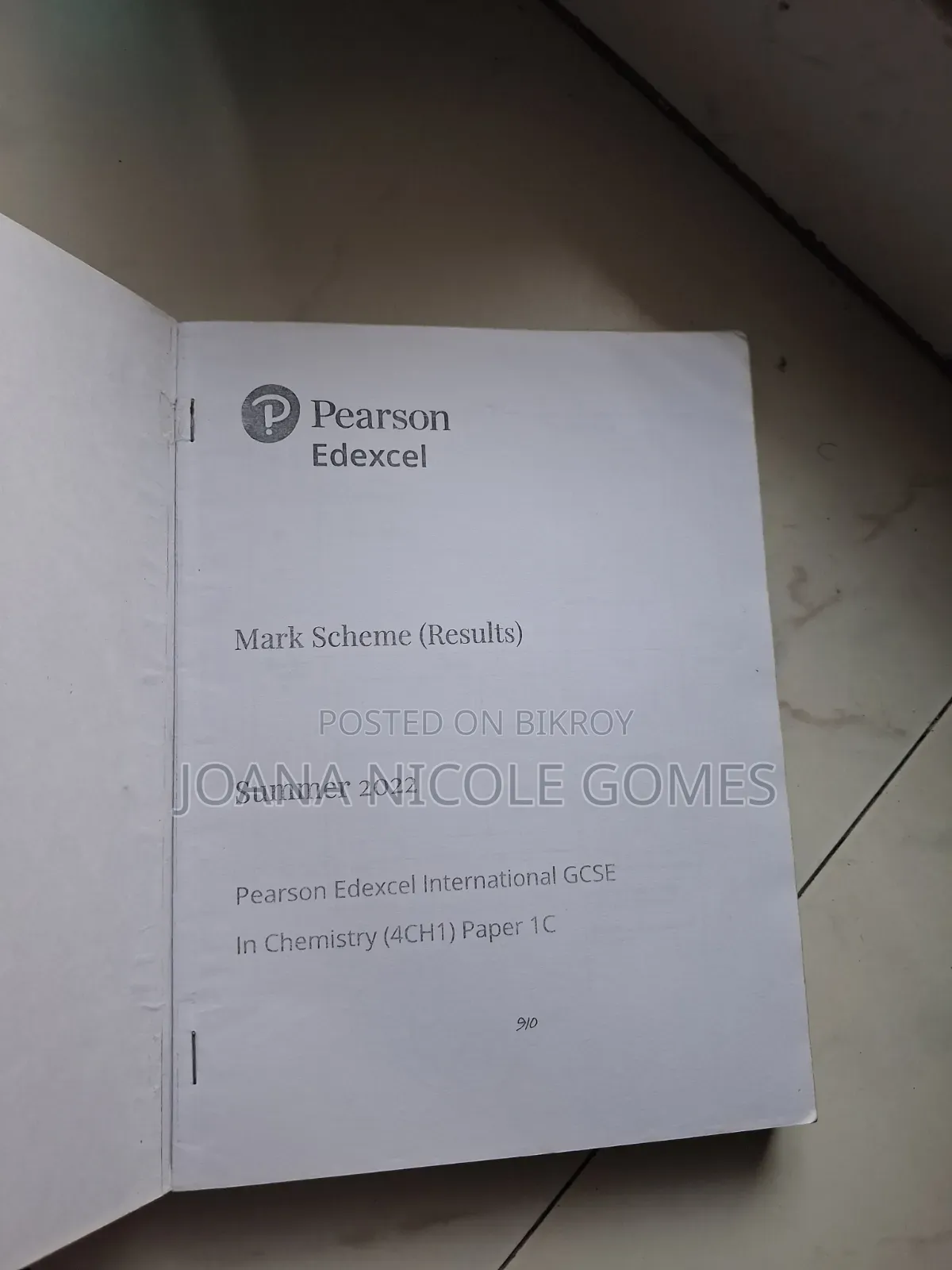 Edexcel IGCSE Books, Question Papers and Markscheme