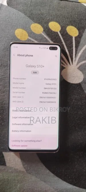 Samsung Galaxy S10 Plus 1 TB White