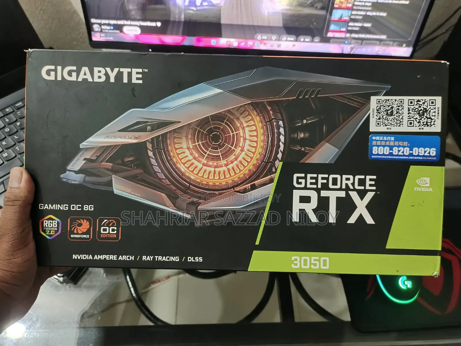 Gigabyte GeForce RTX 3050 Gaming OC 8GB