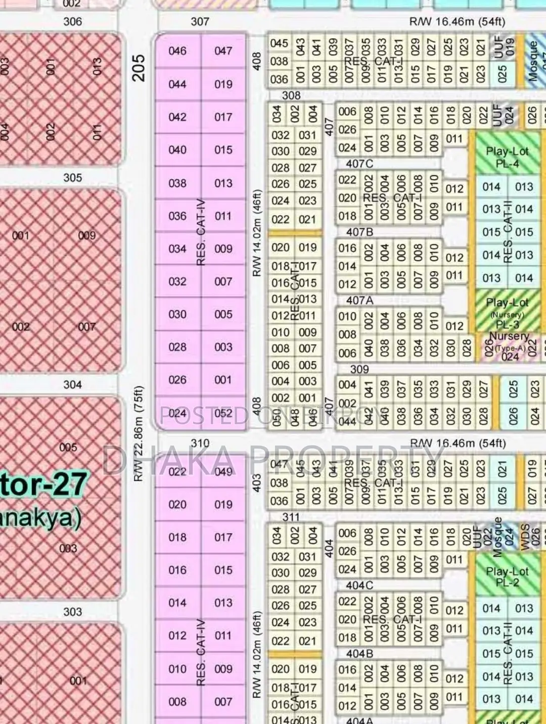 Diplomatic Area 3 Katha East Facing Sector 27