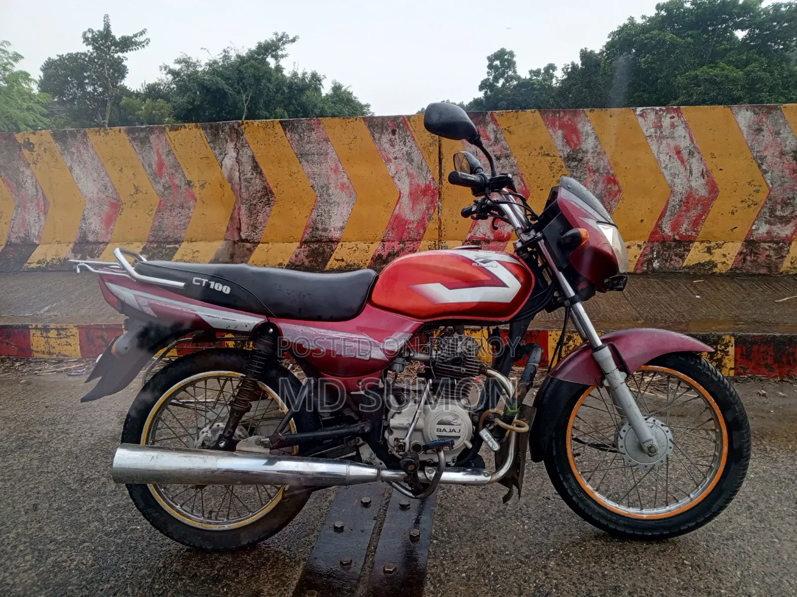 Bajaj CT 100 2016 Red