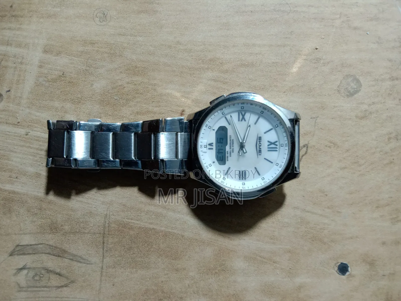 Good quality watch for sale. 100% original and water-resistant. Skmei 2459