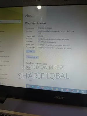 Laptop Acer Aspire V15 4GB Intel Core i5 HDD 1TB