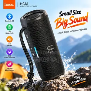 Hoco HC16 True Wireless Portable Bluetooth Speaker – 10W Stereo Sound,