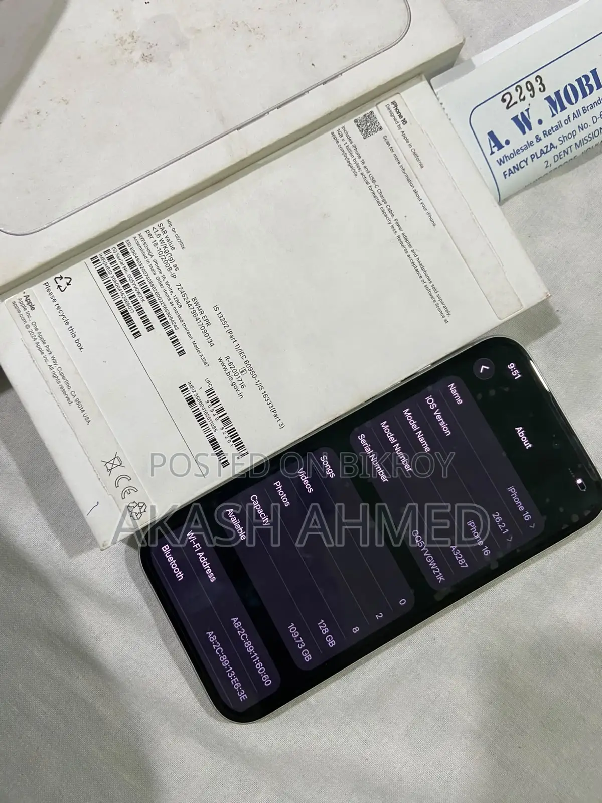Apple iPhone 16 128 GB White
