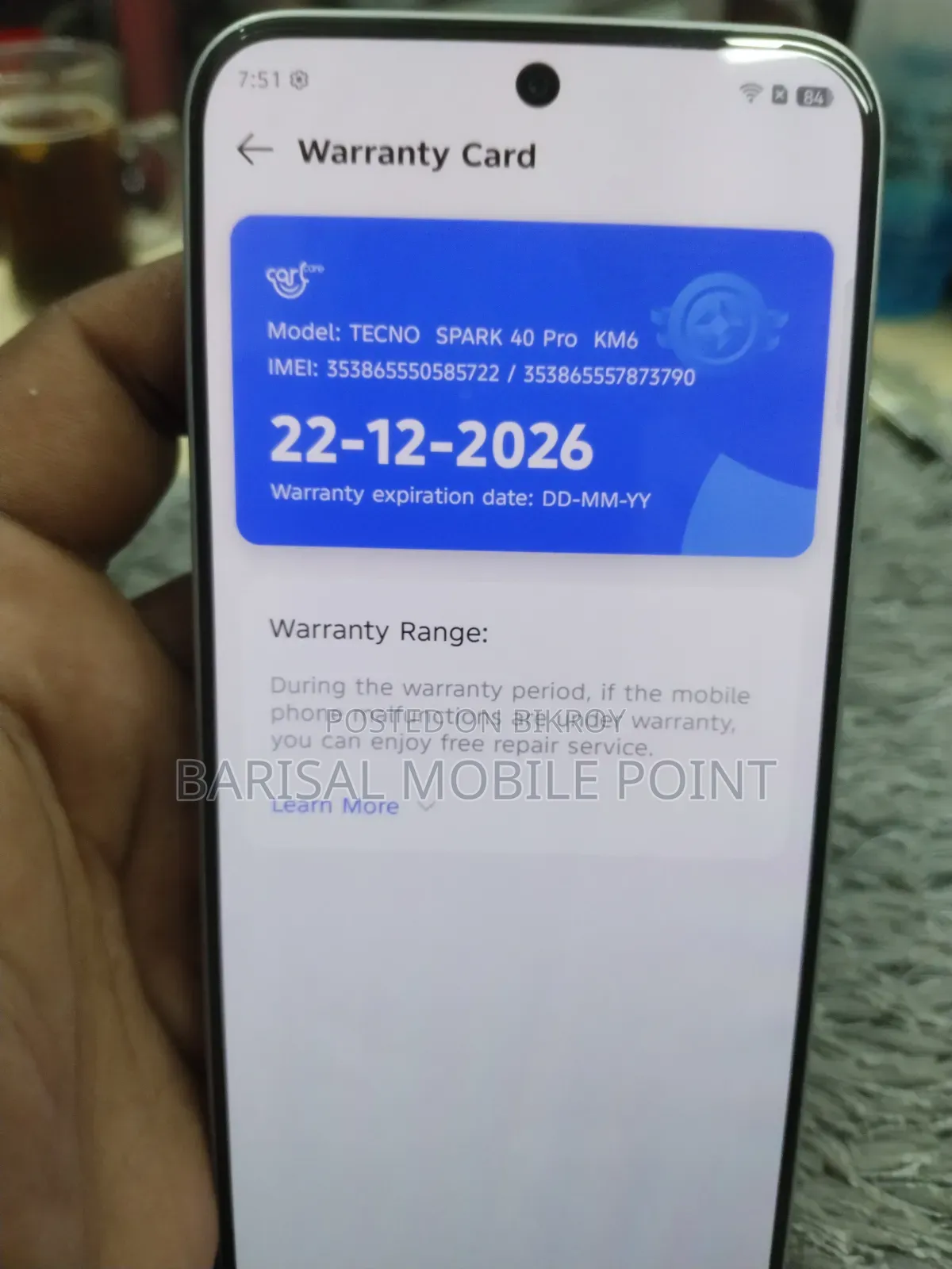 Tecno Spark 40 Pro 128 GB Silver