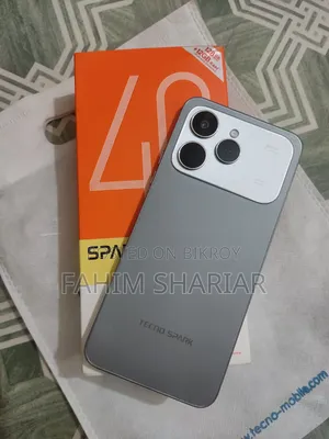 নতুন টেকনো স্পার্ক ৪০ ১২৮ জিবি সিলভার