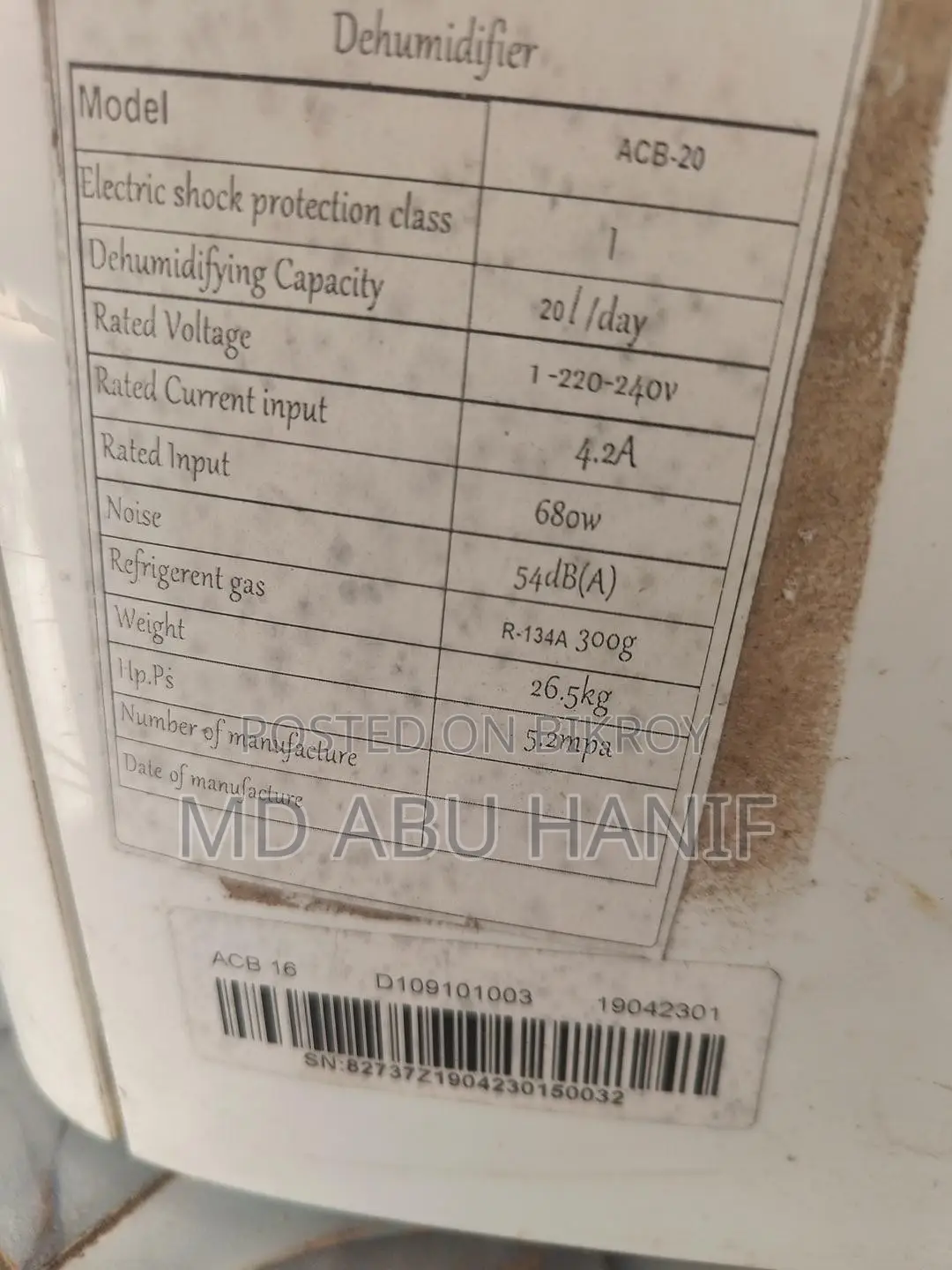 Chigo Eco Dehumidifier